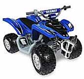 blue colored ATV