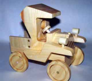 four wheeler model t truck handmade toy