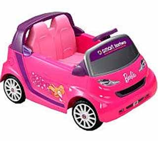 the adorable barbie smart car