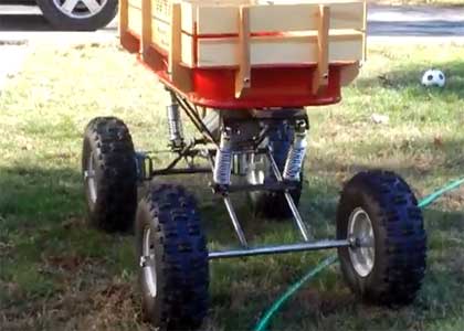 a top of the line all-terrain ride-on wagon toy